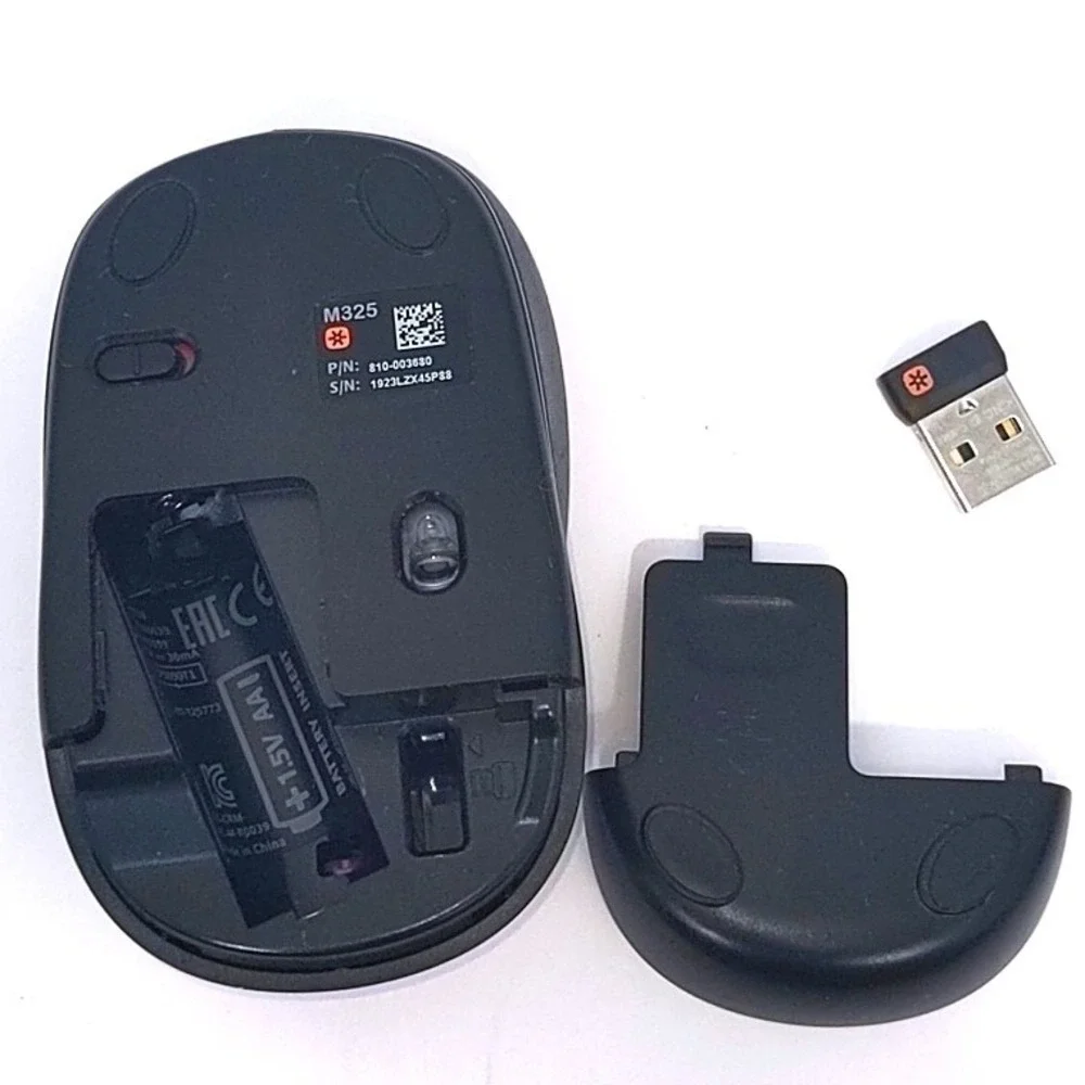Logitech M325 Vivid Purple Violet Wireless Optical Mouse w/ Dongle
